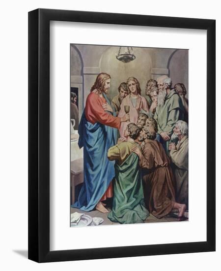 The Last Supper-Heinrich Hofmann-Framed Giclee Print