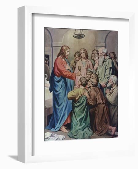 The Last Supper-Heinrich Hofmann-Framed Giclee Print