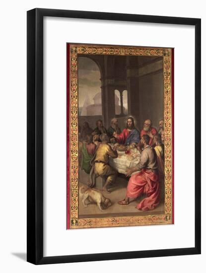 The Last Supper-Titian (Tiziano Vecelli)-Framed Giclee Print