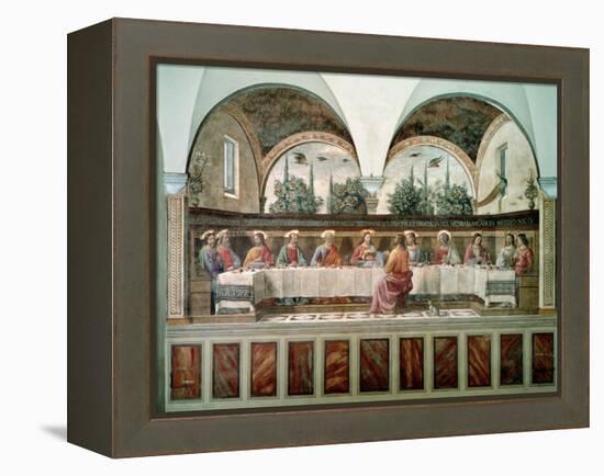 The Last Supper-Domenico Ghirlandaio-Framed Premier Image Canvas