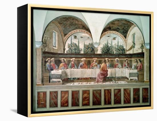 The Last Supper-Domenico Ghirlandaio-Framed Premier Image Canvas