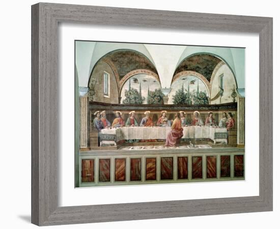 The Last Supper-Domenico Ghirlandaio-Framed Giclee Print