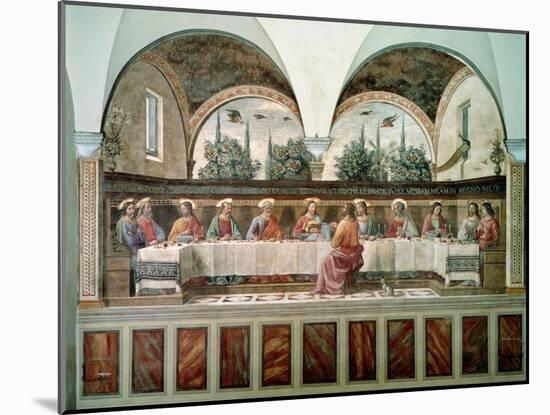 The Last Supper-Domenico Ghirlandaio-Mounted Giclee Print