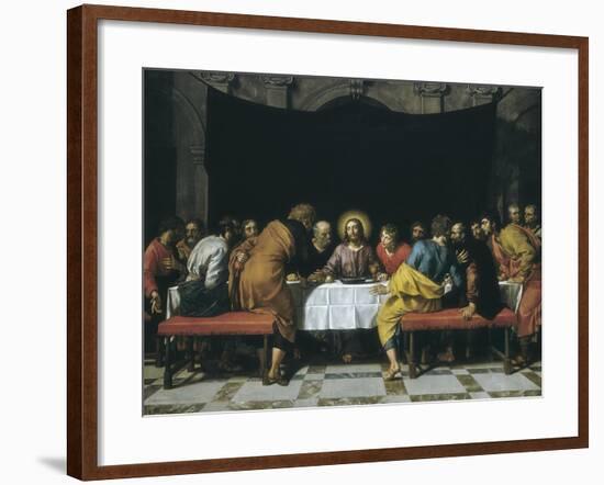 The Last Supper-Frans Pourbus II-Framed Art Print