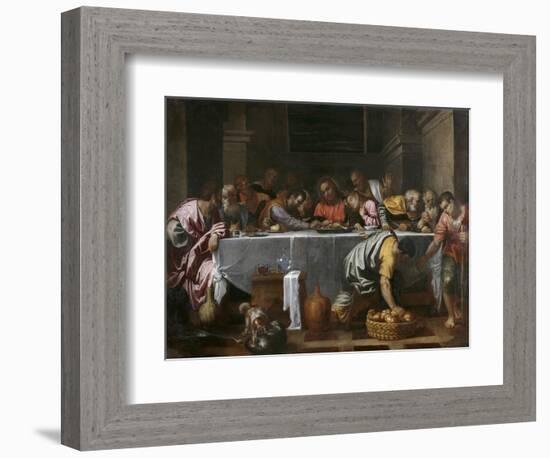 The Last Supper-Agostino Carracci-Framed Giclee Print