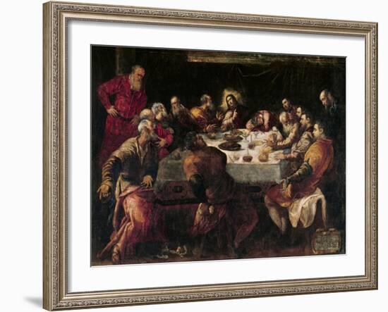 The Last Supper-Jacopo Robusti Tintoretto-Framed Giclee Print