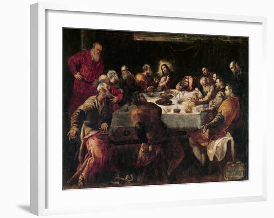 The Last Supper-Jacopo Robusti Tintoretto-Framed Giclee Print