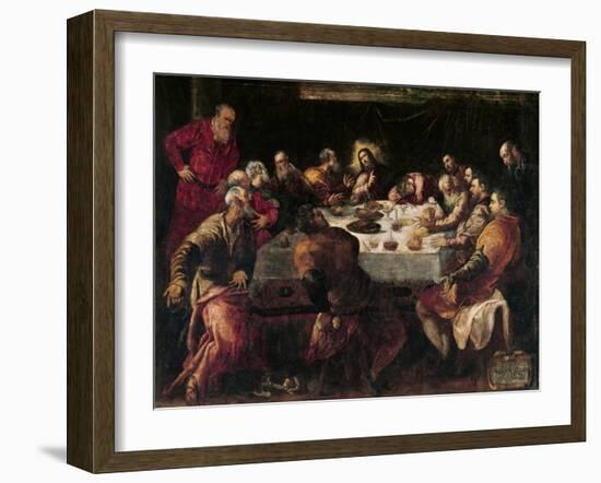 The Last Supper-Jacopo Robusti Tintoretto-Framed Giclee Print