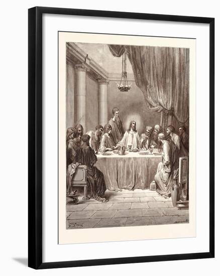 The Last Supper-Gustave Dore-Framed Giclee Print