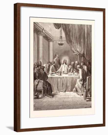 The Last Supper-Gustave Dore-Framed Giclee Print