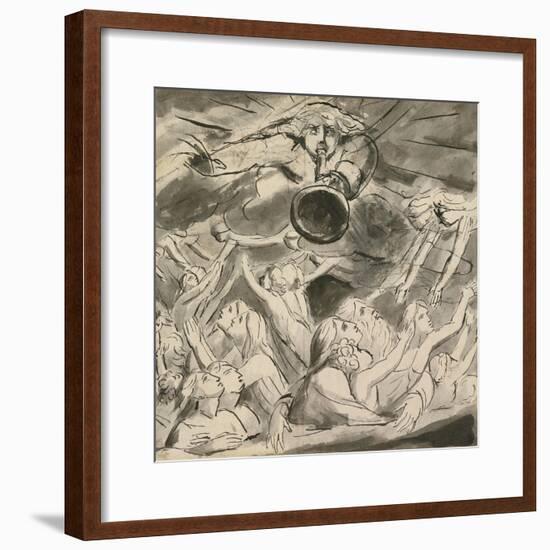 The Last Trumpet-William Blake-Framed Giclee Print