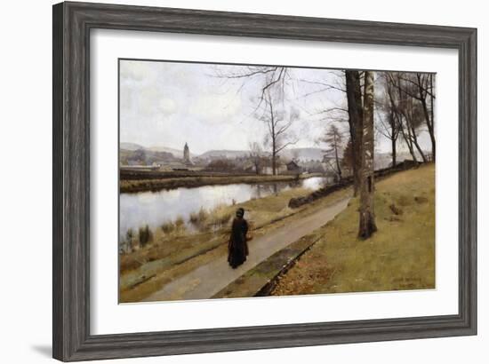 The Last Turning, Winter, Moniaive, 1885-James Paterson-Framed Giclee Print