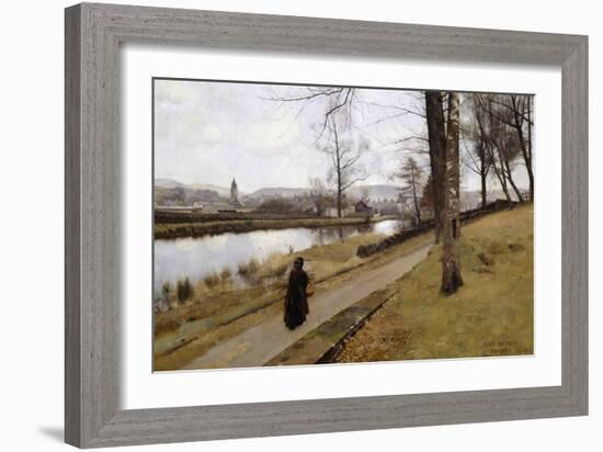 The Last Turning, Winter, Moniaive, 1885-James Paterson-Framed Giclee Print