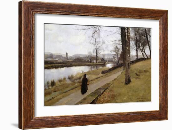 The Last Turning, Winter, Moniaive, 1885-James Paterson-Framed Giclee Print