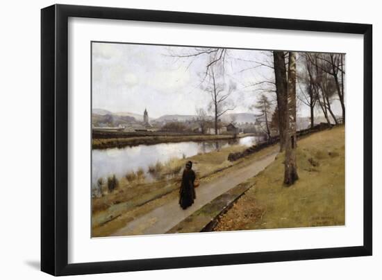 The Last Turning, Winter, Moniaive, 1885-James Paterson-Framed Giclee Print