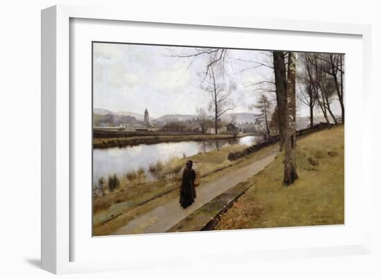 The Last Turning, Winter, Moniaive, 1885-James Paterson-Framed Giclee Print