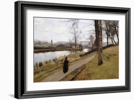 The Last Turning, Winter, Moniaive, 1885-James Paterson-Framed Giclee Print