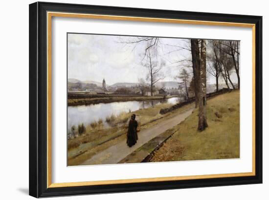 The Last Turning, Winter, Moniaive, 1885-James Paterson-Framed Giclee Print