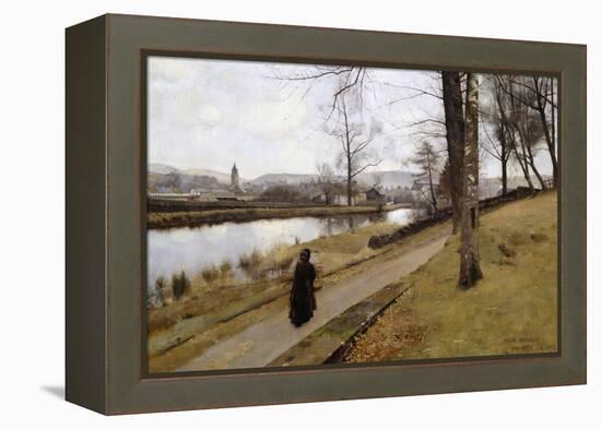 The Last Turning, Winter, Moniaive, 1885-James Paterson-Framed Premier Image Canvas