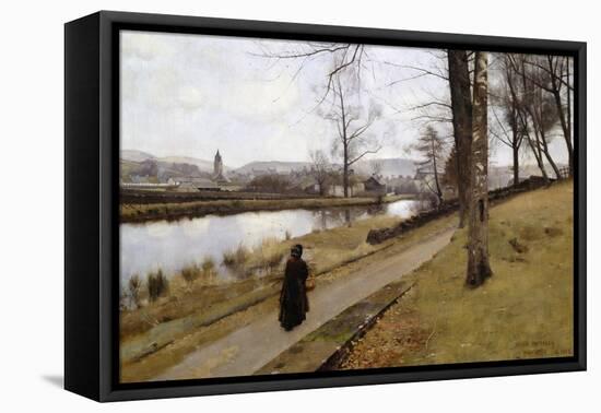 The Last Turning, Winter, Moniaive, 1885-James Paterson-Framed Premier Image Canvas