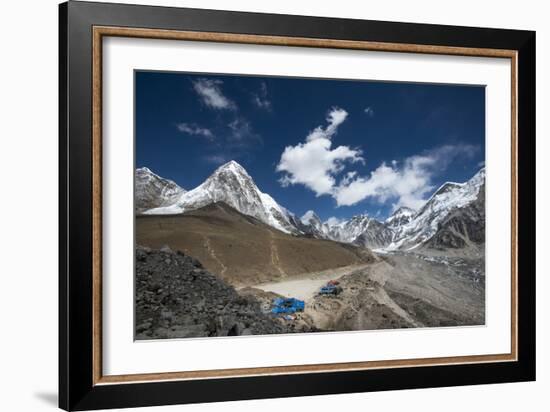 The last village on the Everest Base Camp trek lying at 5100m, Khumbu Region, Nepal, Himalayas-Alex Treadway-Framed Photographic Print