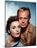 THE LAST WAGON, 1956 directed by DELMER DAVES Felicia Farr and Richard Widmark (photo)-null-Mounted Photo