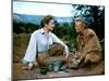 THE LAST WAGON, 1956 directed by DELMER DAVES Felicia Farr and Richard Widmark (photo)-null-Mounted Photo