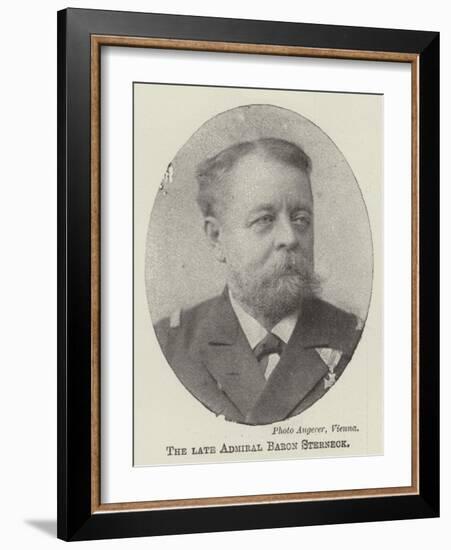 The Late Admiral Baron Sterneck-null-Framed Giclee Print