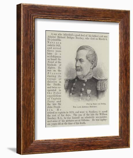 The Late Admiral Beechey-null-Framed Giclee Print