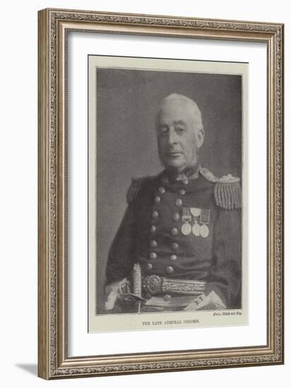 The Late Admiral Colomb-null-Framed Giclee Print