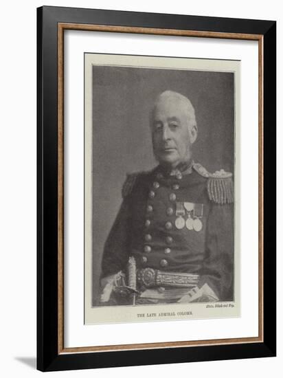 The Late Admiral Colomb-null-Framed Giclee Print