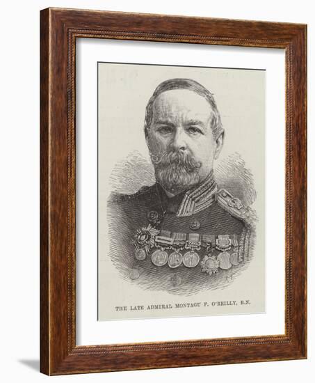 The Late Admiral Montagu F O'Reilly, Rn-null-Framed Giclee Print