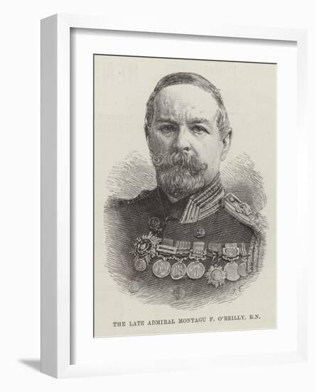 The Late Admiral Montagu F O'Reilly, Rn-null-Framed Giclee Print