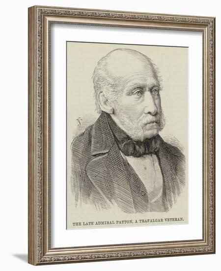 The Late Admiral Patton, a Trafalgar Veteran-null-Framed Giclee Print