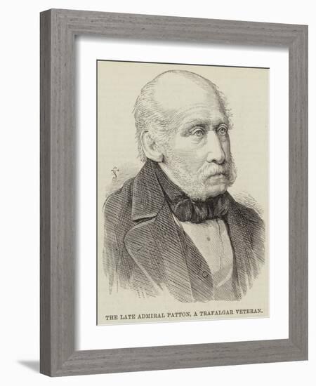 The Late Admiral Patton, a Trafalgar Veteran-null-Framed Giclee Print