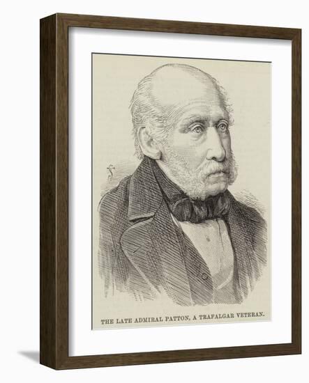 The Late Admiral Patton, a Trafalgar Veteran-null-Framed Giclee Print