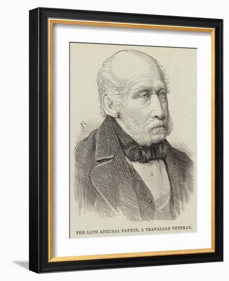 The Late Admiral Patton, a Trafalgar Veteran-null-Framed Giclee Print