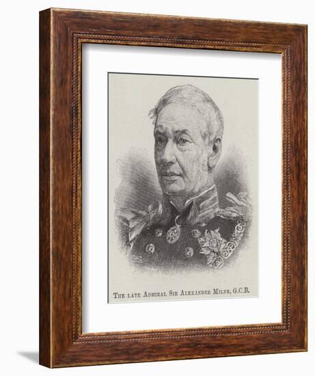 The Late Admiral Sir Alexander Milne-null-Framed Giclee Print