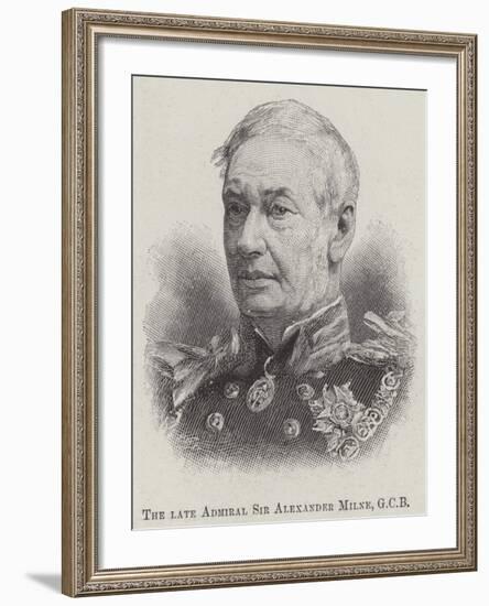 The Late Admiral Sir Alexander Milne-null-Framed Giclee Print