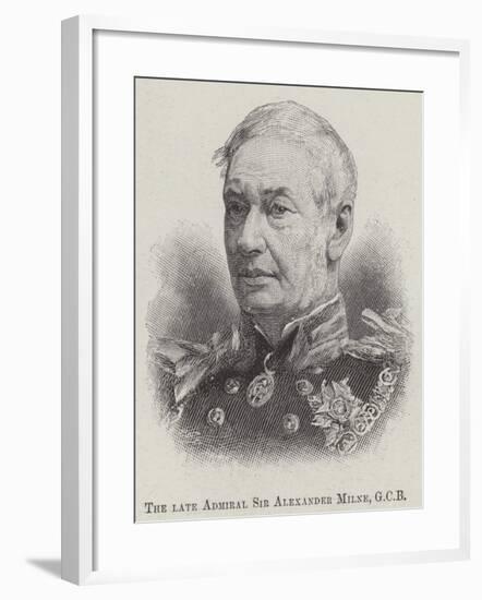 The Late Admiral Sir Alexander Milne-null-Framed Giclee Print