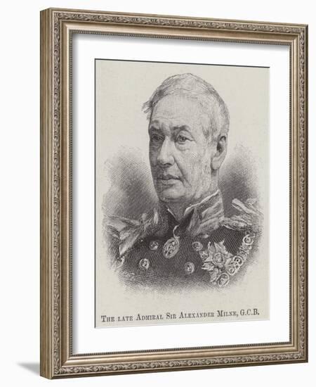 The Late Admiral Sir Alexander Milne-null-Framed Giclee Print