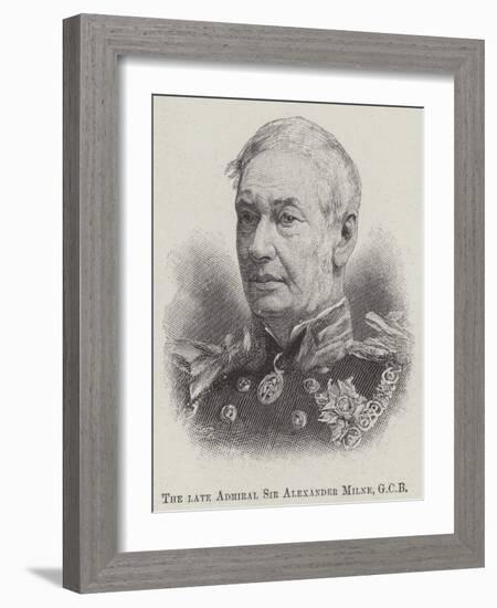 The Late Admiral Sir Alexander Milne-null-Framed Giclee Print