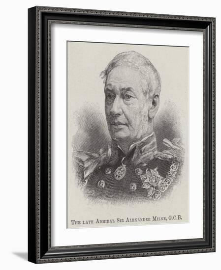 The Late Admiral Sir Alexander Milne-null-Framed Giclee Print