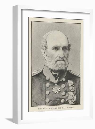 The Late Admiral Sir B J Sulivan-null-Framed Giclee Print