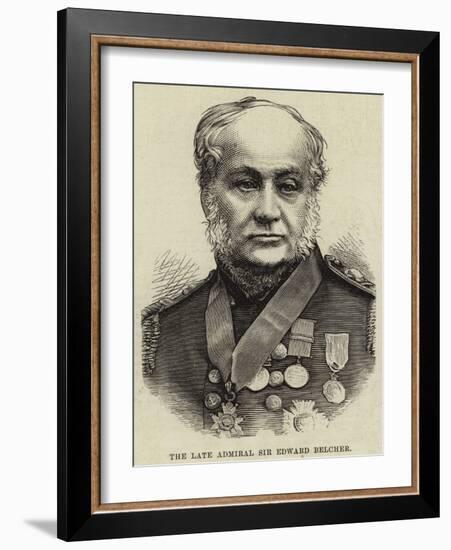 The Late Admiral Sir Edward Belcher-null-Framed Giclee Print
