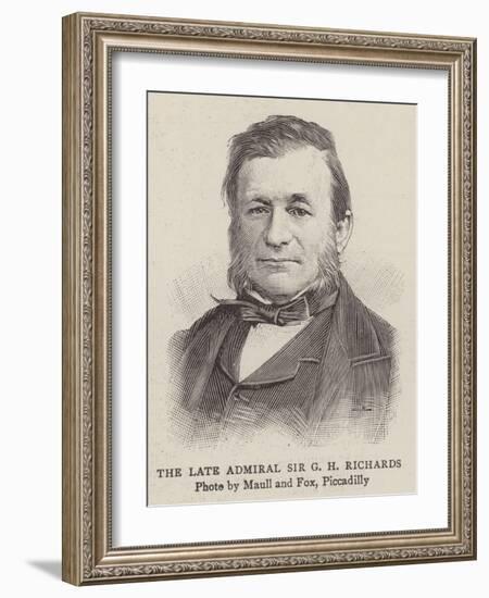 The Late Admiral Sir G H Richards-null-Framed Giclee Print