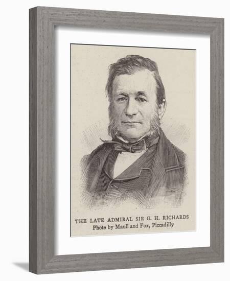 The Late Admiral Sir G H Richards-null-Framed Giclee Print