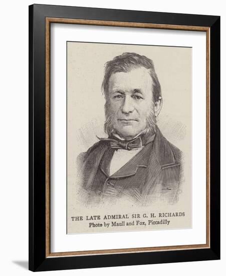 The Late Admiral Sir G H Richards-null-Framed Giclee Print