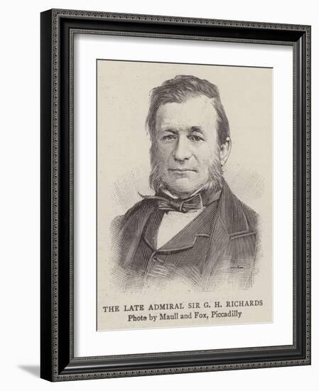 The Late Admiral Sir G H Richards-null-Framed Giclee Print