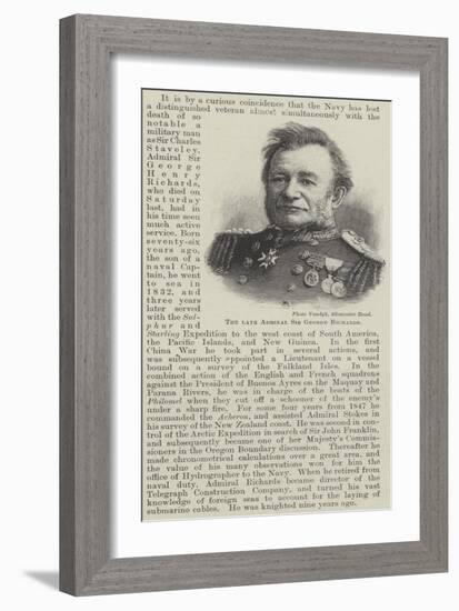 The Late Admiral Sir George Richards-null-Framed Giclee Print